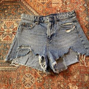 Distressed Denim Women's Shorts